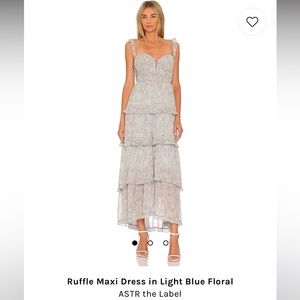 ASTR the Label Flutter Strap Floral Tiered Maxi